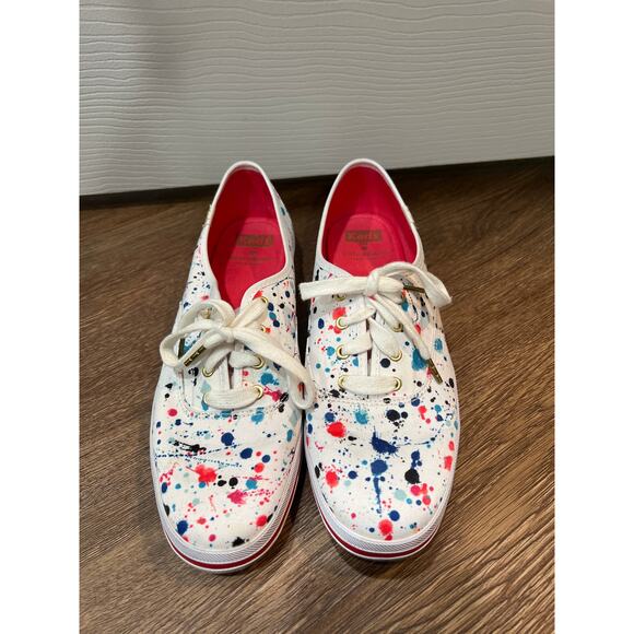 Kate Spade x Keds Paint Splatter Sneakers US 8.5 EUR 39.5 - Picture 1 of 9